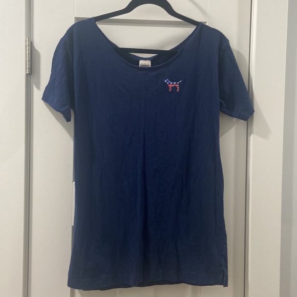 PINK Victoria's Secret 4th of July Americana 🇺🇸 oversized small top - Picture 2 of 10